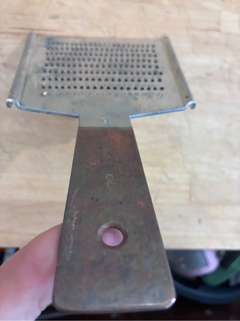 Oroshigane Handheld‎ Copper Japanese Grater Tin Plated Ginger Wasabi Tool
